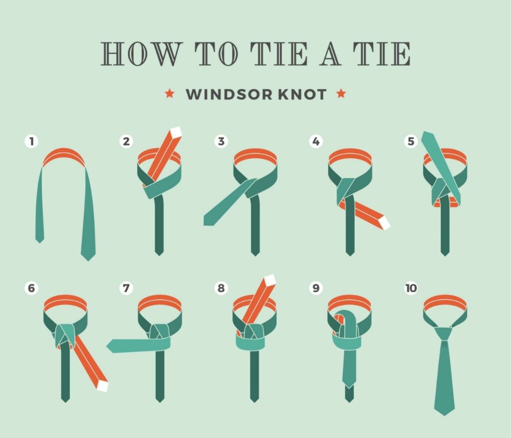 Vázání kravaty krok za krokem - krátký návod
